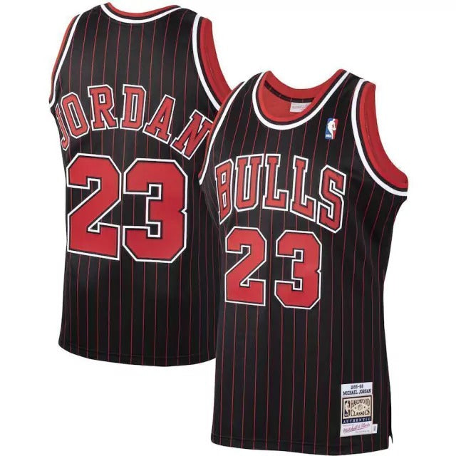 Regata Nba Chicago Bulls Preta Michael Jordan Mitchell & Ness Black 1995/96