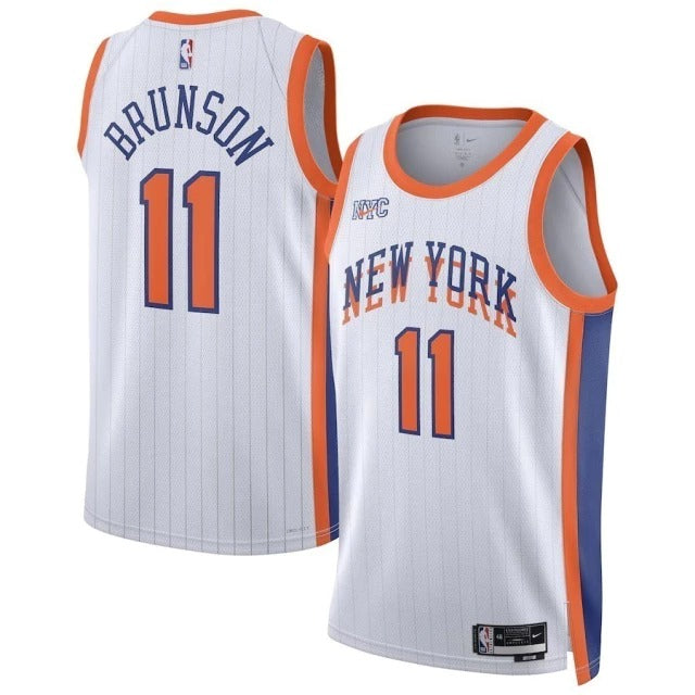 Regata Nba New York Knicks Branca City Edition - BRUNSON 11